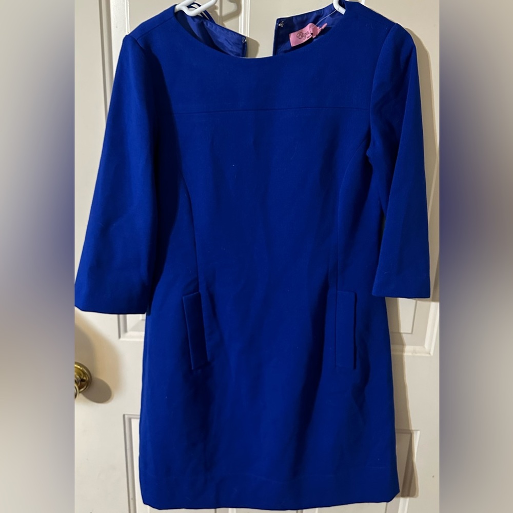 Eliza J. Royal blue dress with pockets - Picture 1 of 5